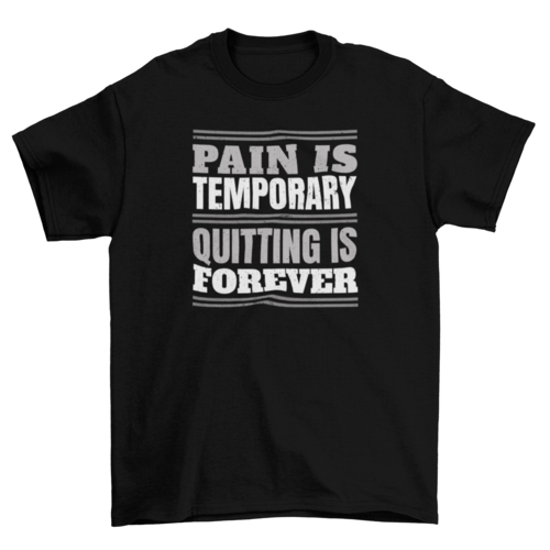 “Pain is Temporary” T-Shirt – Exclusive from RES1LIENCE
