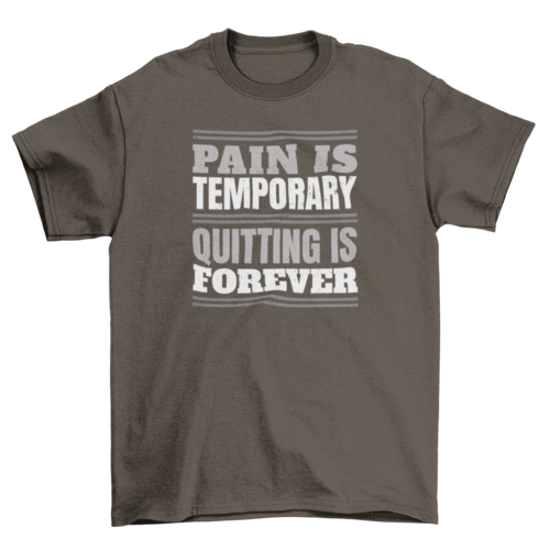 “Pain is Temporary” T-Shirt – Exclusive from RES1LIENCE