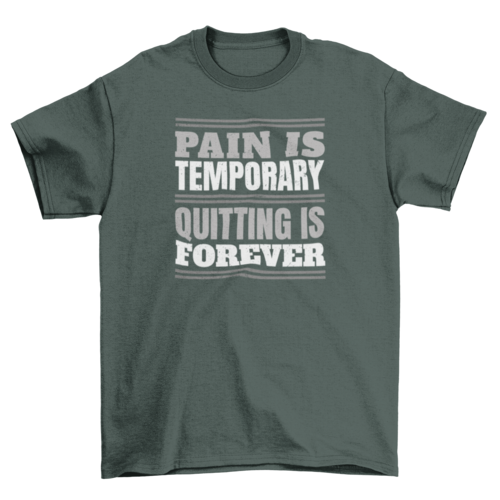 “Pain is Temporary” T-Shirt – Exclusive from RES1LIENCE