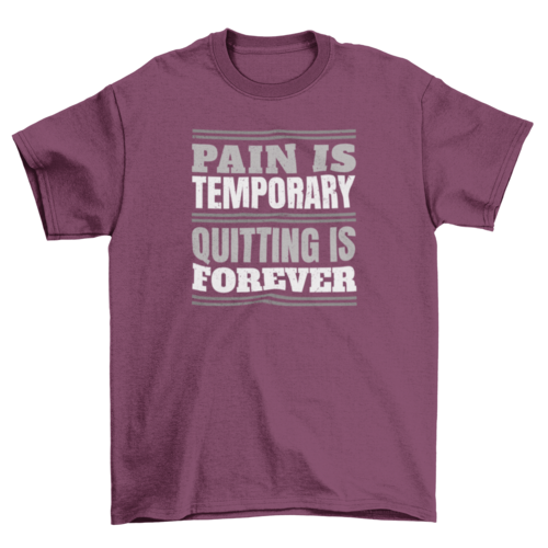 “Pain is Temporary” T-Shirt – Exclusive from RES1LIENCE