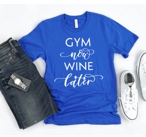 “Gym Now, Wine Later” T-Shirt – Exclusive from RES1LIENCE